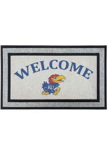 Kansas Jayhawks Welcome 18x30 Door Mat