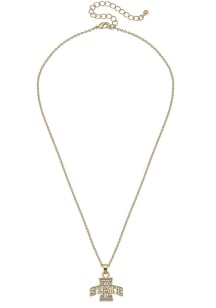 Iowa State Cyclones Matte Logo Necklace
