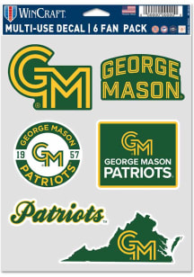 George Mason University 6pk Fan Auto Decal - Green