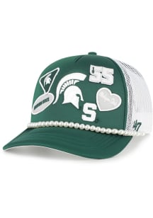 47 Michigan State Spartans Green Rally On Foam Hitch Womens Adjustable Hat