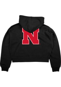 Blue 84 Nebraska Cornhuskers Womens Black Cloud Fleece Long Sleeve Full Zip Jacket