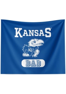 Kansas Jayhawks Dad 34x40 Tapestry Blanket