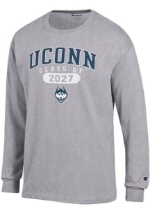 Champion UConn Huskies Grey Class of 2027 Jersey Long Sleeve T Shirt