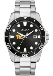 Bulova Pitt Panthers Sport Stainless Steel Mens Watch