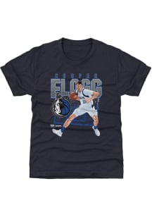 Cooper Flagg Dallas Mavericks Youth Navy Blue Shattered Player Tee