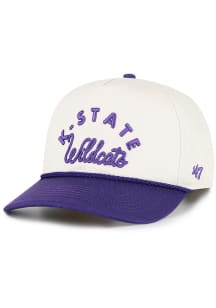 47 K-State Wildcats Natural Rope Script Hitch Womens Adjustable Hat