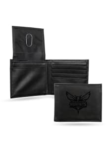 Charlotte Hornets Embossed Leather Mens Trifold Wallet