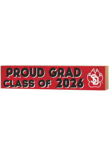 KH Sports Fan South Dakota Coyotes Class of 2026 Block Sign - Red