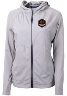 Cutter and Buck Houston Dynamo Womens Grey Adapt Eco Light Weight Jacket