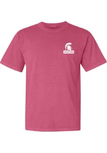 Summit Sportswear Michigan State Spartans Womens Pink Pink Out Short Sleeve T-Shirt
