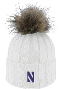 LogoFit Northwestern Wildcats White Alps Womens Knit Hat