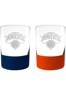New York Knicks Commissioner Set Rock Glass - White