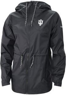 Columbia Indiana Hoosiers Womens Black Heat Seal Lily Park Light Weight Jacket