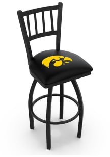 Iowa Hawkeyes Swivel Counter Pub Stool - Black