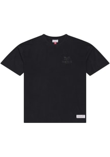 Mitchell and Ness Charlotte Hornets Black Core Essentials Short Sleeve Fashion T Shirt