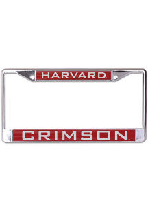 Harvard Crimson S/L Chrome Team Name License Plate Frame - Crimson