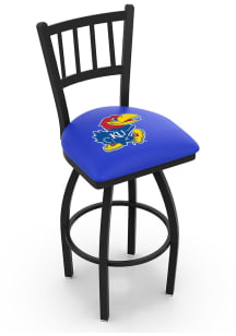 Kansas Jayhawks Swivel Counter Pub Stool - Black