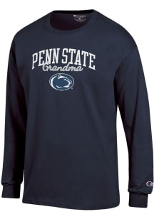 Champion Penn State Nittany Lions Navy Blue Grandma Script Jersey Long Sleeve T Shirt