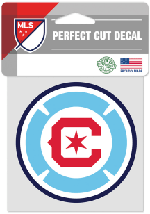 Chicago Fire 4x4 Perfect Cut Auto Decal - Light Blue