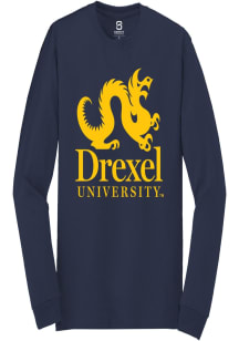 Summit Sportswear Drexel Dragons Navy Blue Primary Logo Long Sleeve T Shirt