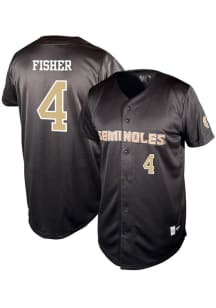 Cal Fisher  Florida State Seminoles Mens Black NIL Baseball Jersey