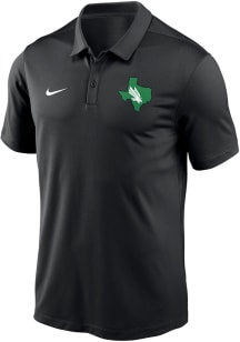 Nike North Texas Mean Green Mens Black Victory Short Sleeve Polo