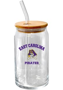 East Carolina Pirates 16oz Pint Glass - Black
