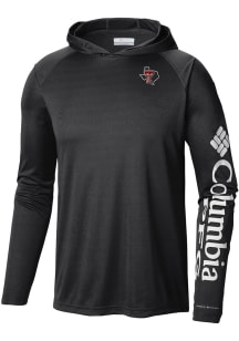 Columbia Texas Tech Red Raiders Mens Black Heat Seal Terminal Tackle Hood