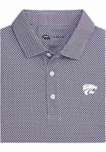 Onward Reserve K-State Wildcats Mens Purple Scope Short Sleeve Fashion Polo