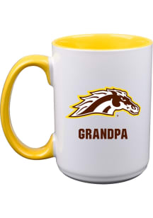 Western Michigan Broncos Grandpa 15oz Ceramic Mug - White
