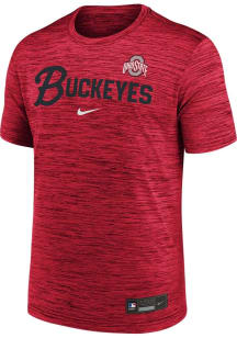 Nike Ohio State Buckeyes Red Velocity Short Sleeve T Shirt