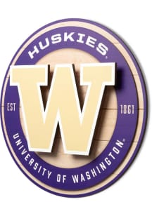 Washington Huskies 3D Sign - Purple