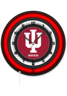 Indiana Hoosiers 19in Neon Wall Clock