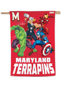 Maryland Terrapins Marvel Avengers  28x40 Banner - Red