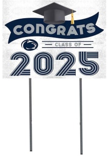 Penn State Nittany Lions KH Sports Fan Class of 2025 graduation graphic Yard Sign - White
