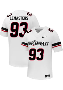 Max Lemasters  Nike Cincinnati Bearcats White Football NIL Name And Number Football Jersey