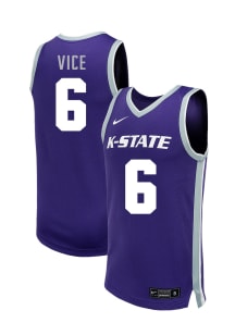 Brock Vice  Nike K-State Wildcats Purple NIL Name And Number Jersey