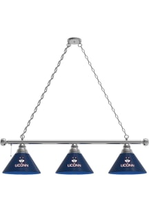 UConn Huskies 3 Shade Silver Billiard Lamp