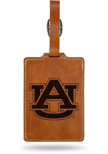 Auburn Tigers Brown Laser Engraved Luggage Tag