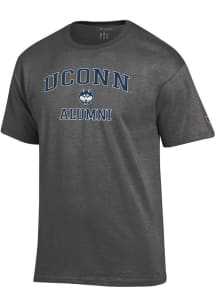 Champion UConn Huskies Charcoal Logo Alumni Jersey Short Sleeve T Shirt