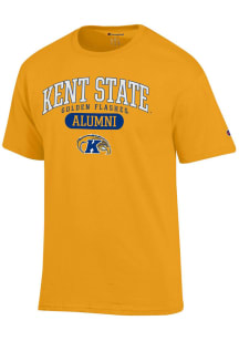 Champion Kent State Golden Flashes Gold Pill Box Alumni Jersey Short Sleeve T Shirt