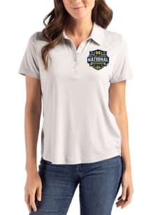 Cutter and Buck Michigan Wolverines Womens Anthracite 2026 MBB Champions Coastline Eco Short Sleev..