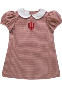 Vive La Fete Indiana Hoosiers Toddler Girls Crimson Eleanor Short Sleeve Dress