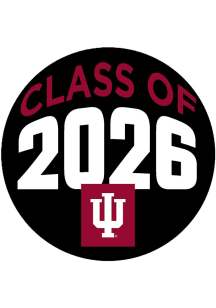 Indiana Hoosiers 3" Class of 2026 Button - Red
