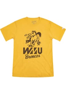 Homefield Western Michigan Broncos Gold Cartoon Bronco Short Sleeve Fashion T Shirt