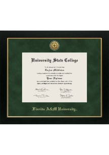 Florida A&M Rattlers Medallion Manchester Diploma Frame - Green