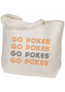 Oklahoma State Cowboys Orange Retro Canvas Tote