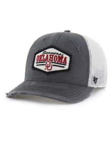 47 Oklahoma Sooners Salvage Trucker Adjustable Hat - Charcoal