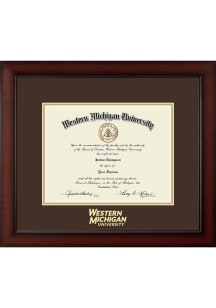 Western Michigan Broncos Embossed Paxton Diploma Frame - Brown