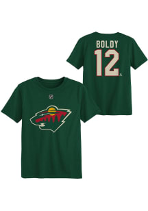 Matt Boldy  Minnesota Wild Boys Green Flat NN Short Sleeve T-Shirt